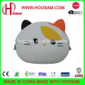 Cute promotion animal shaped silicone pochi purse wallet